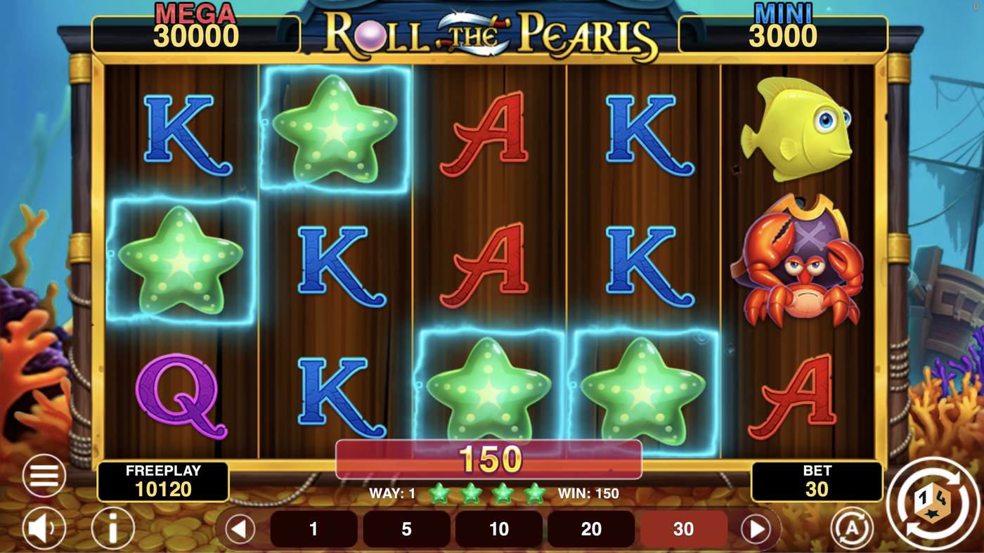 Roll The Pearls Hold And Win: image of winning