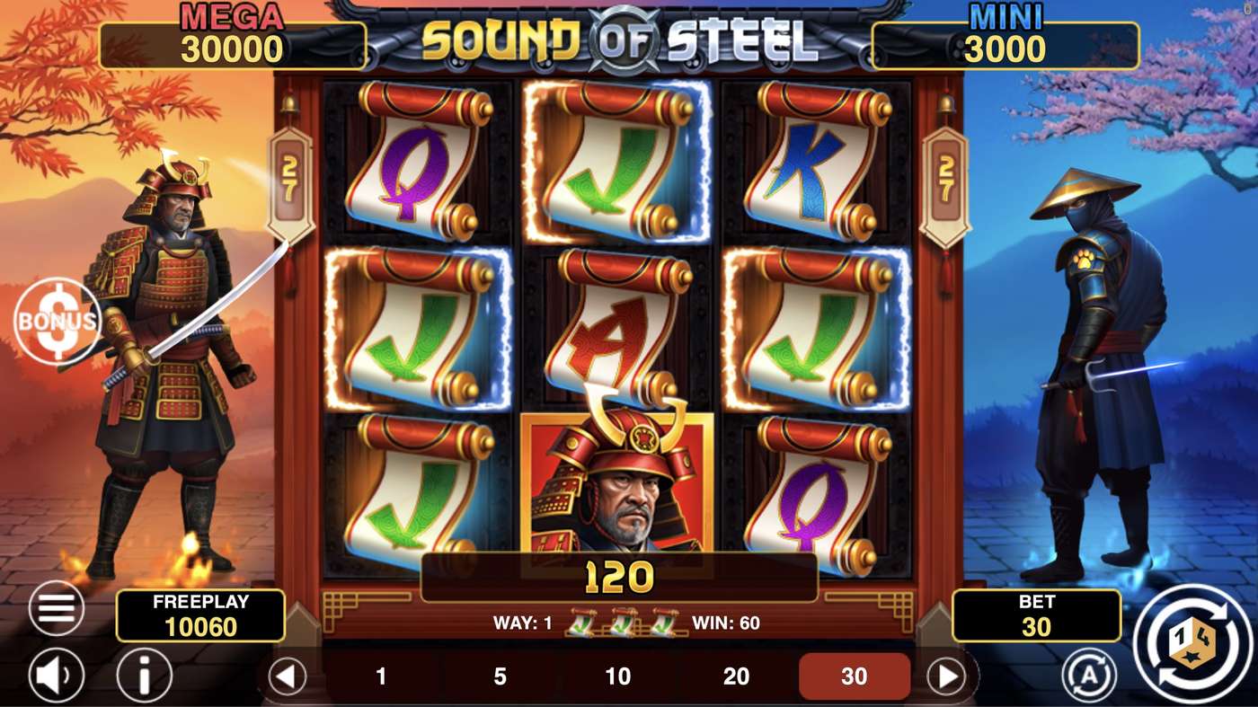 Sound Of Steel Hold And Win: image of winning