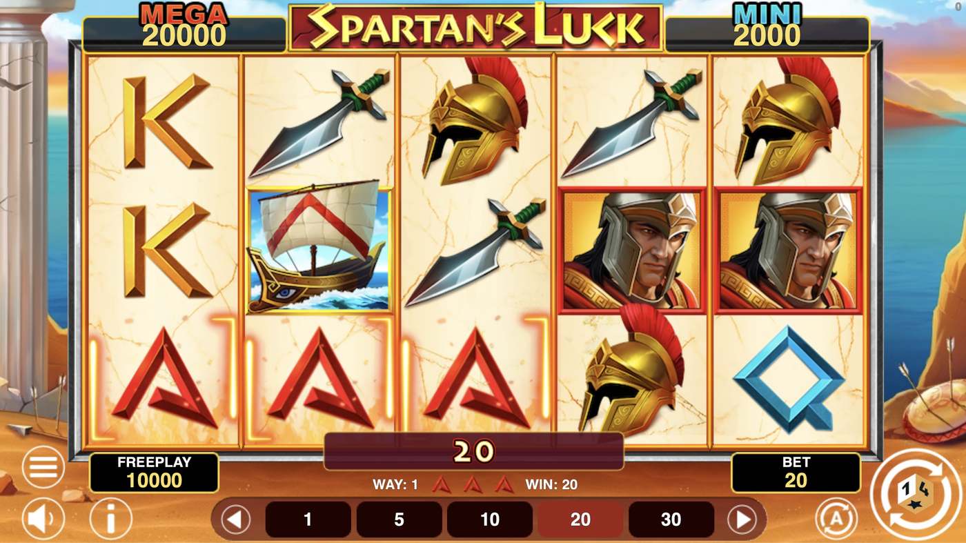 Spartans Luck Hold And Win: image of winning