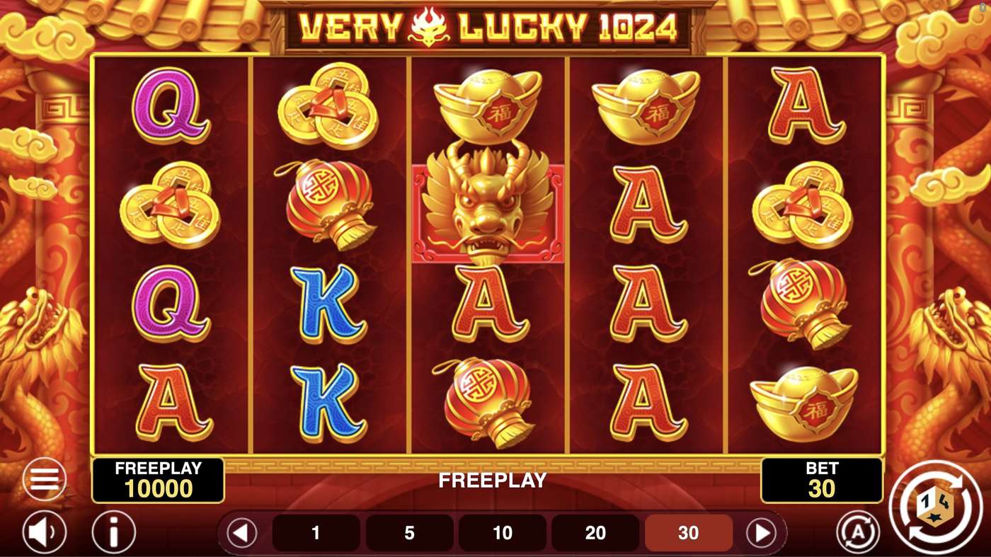 Very Lucky 1024: image of main menu