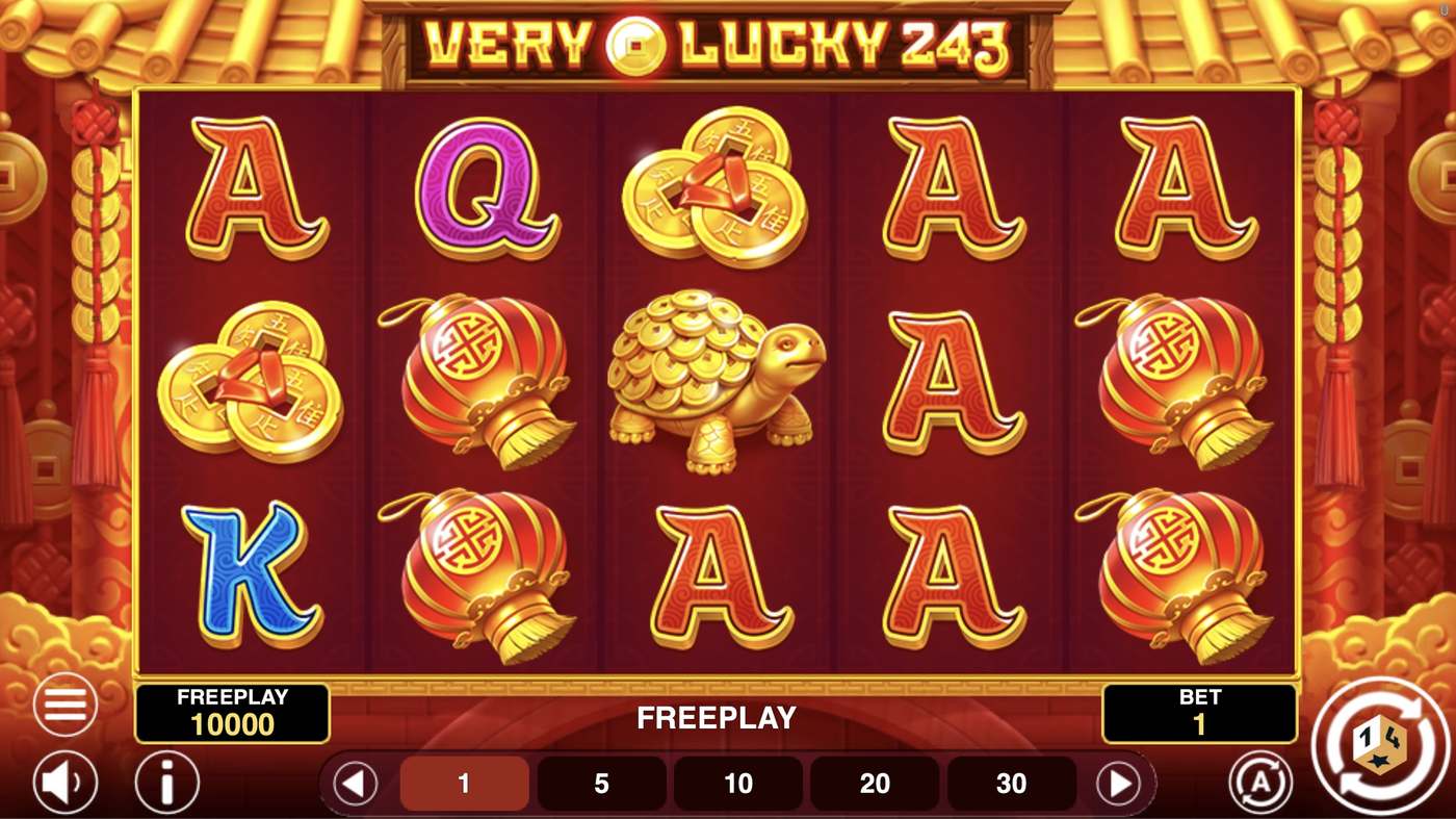 Very Lucky 243: image of main menu