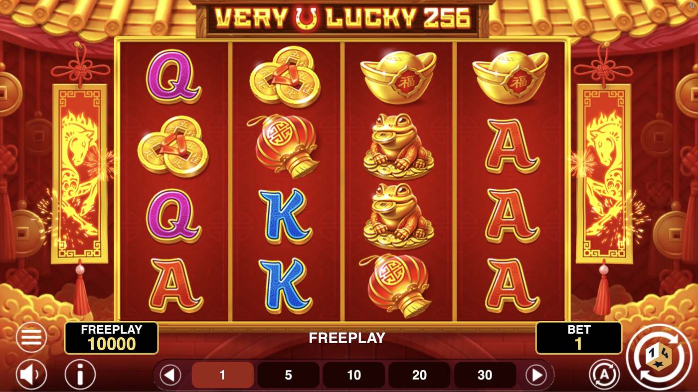 Very Lucky 256: image of main menu