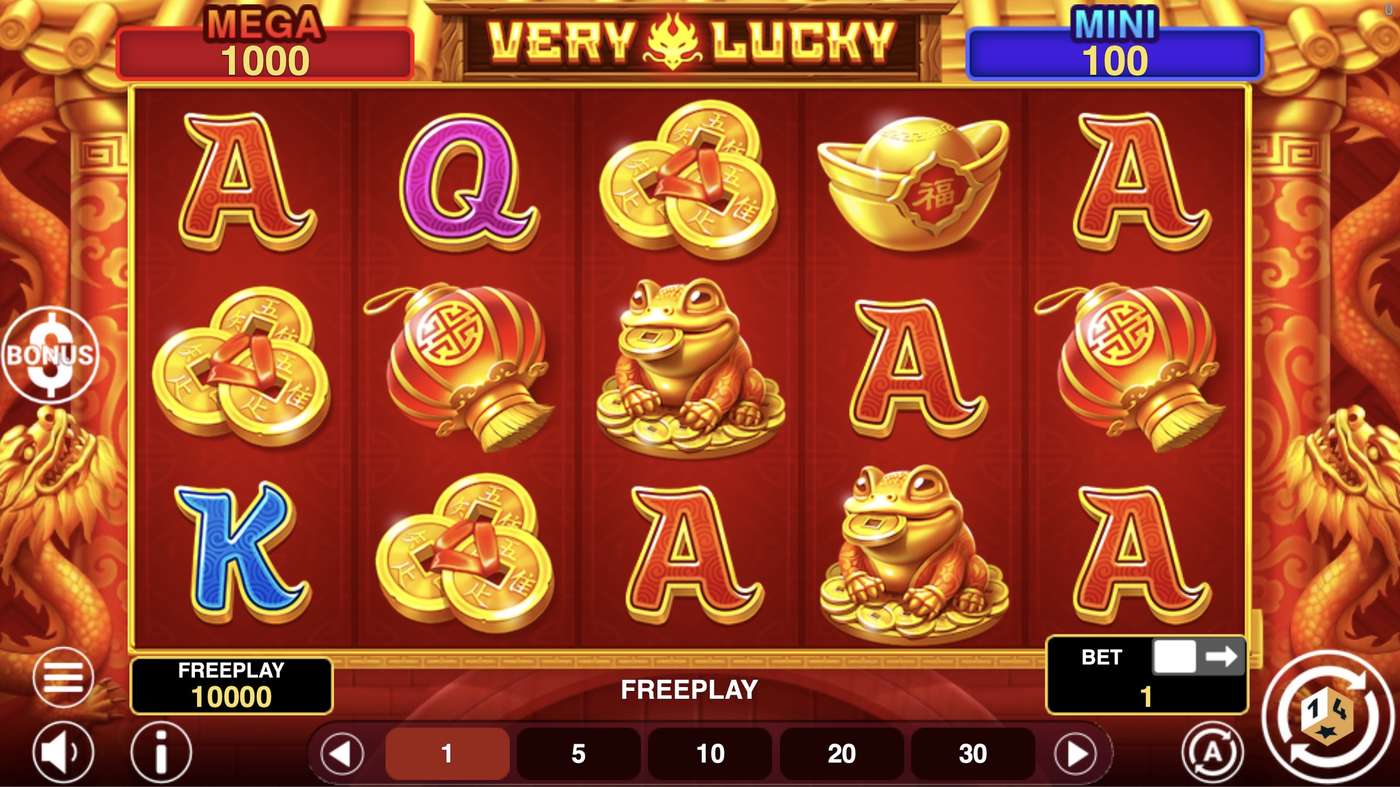 Very Lucky: image of main menu