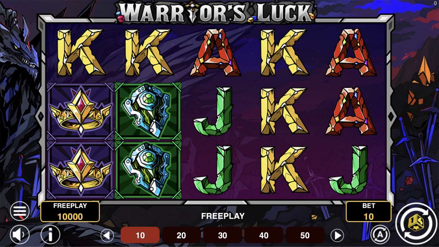 Warrior's Luck: image of main menu