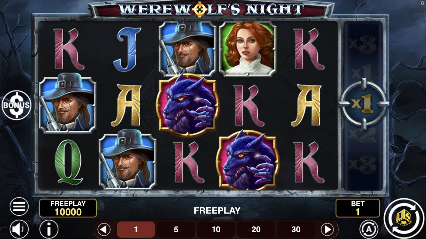 Werewolf's Night: image of main menu