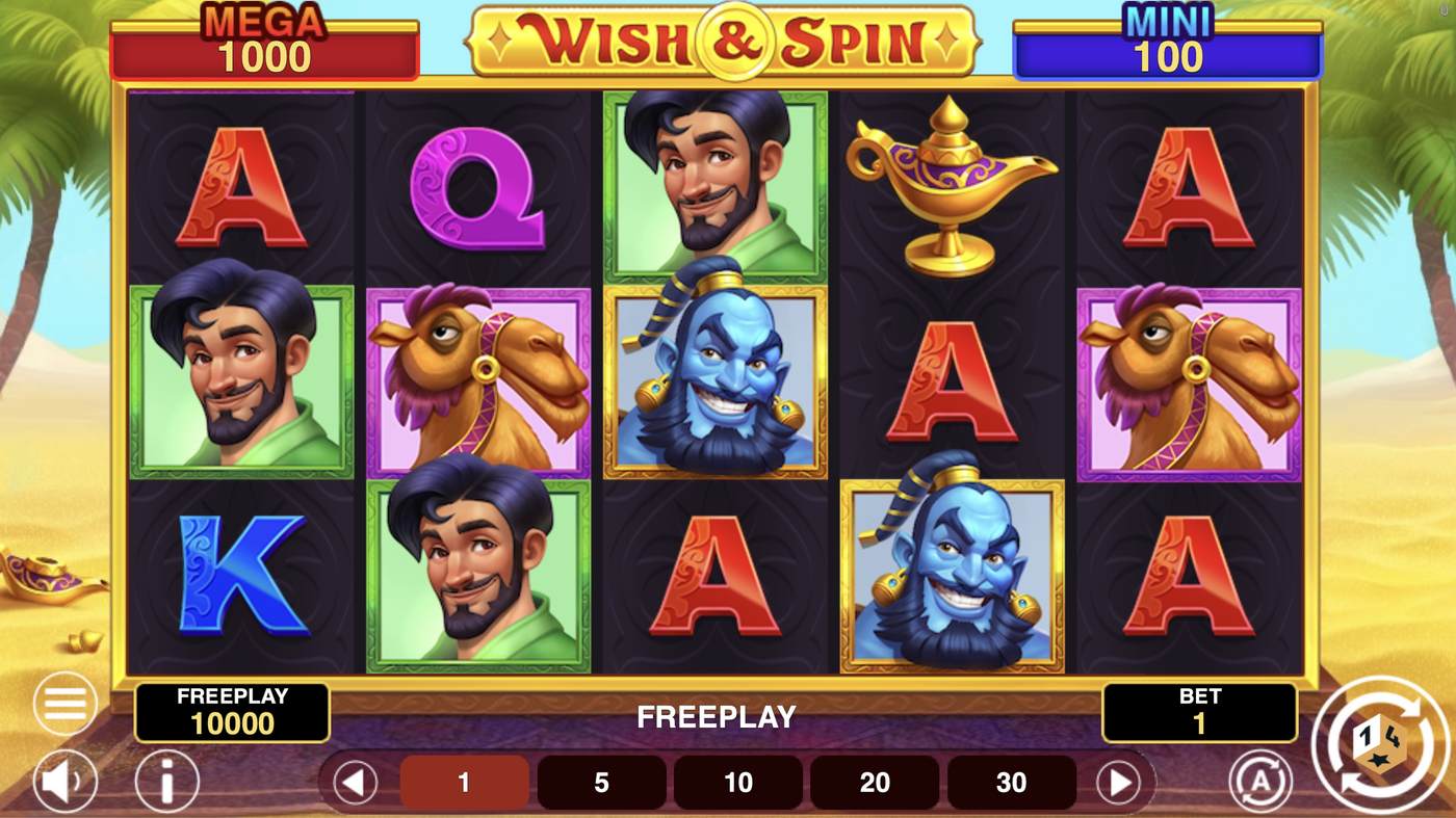 Wish And Spin Hold And Win: image of main menu