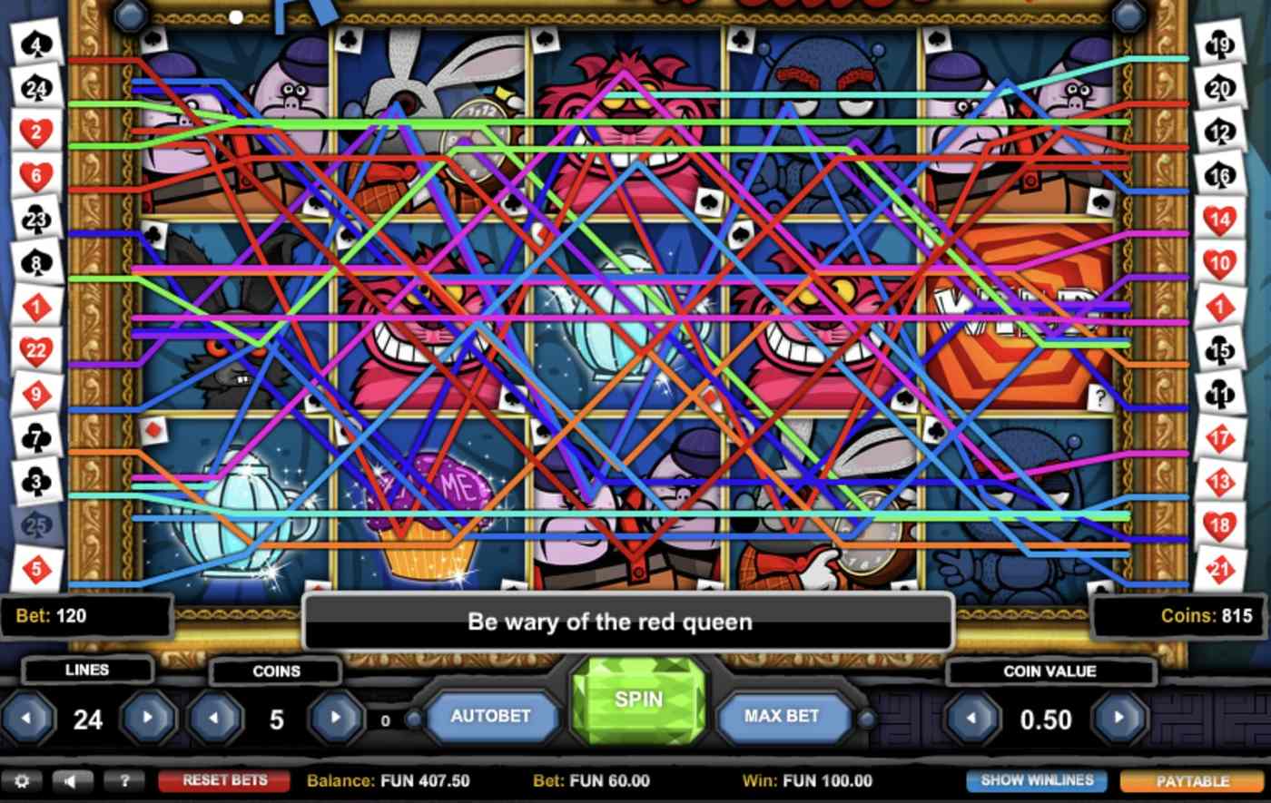 Alice and the Red Queen: image of main menu