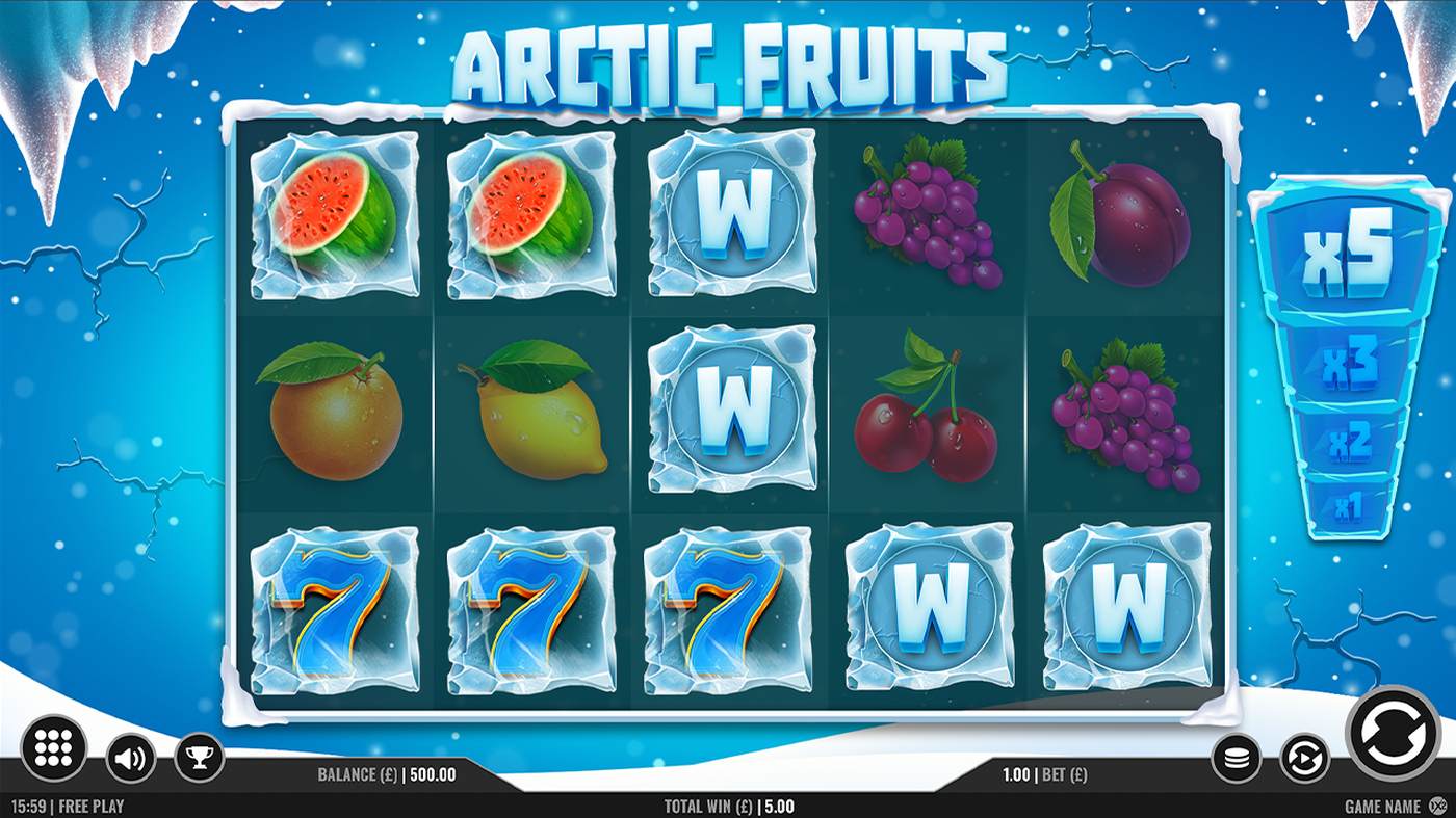Arctic Fruits: image of main menu