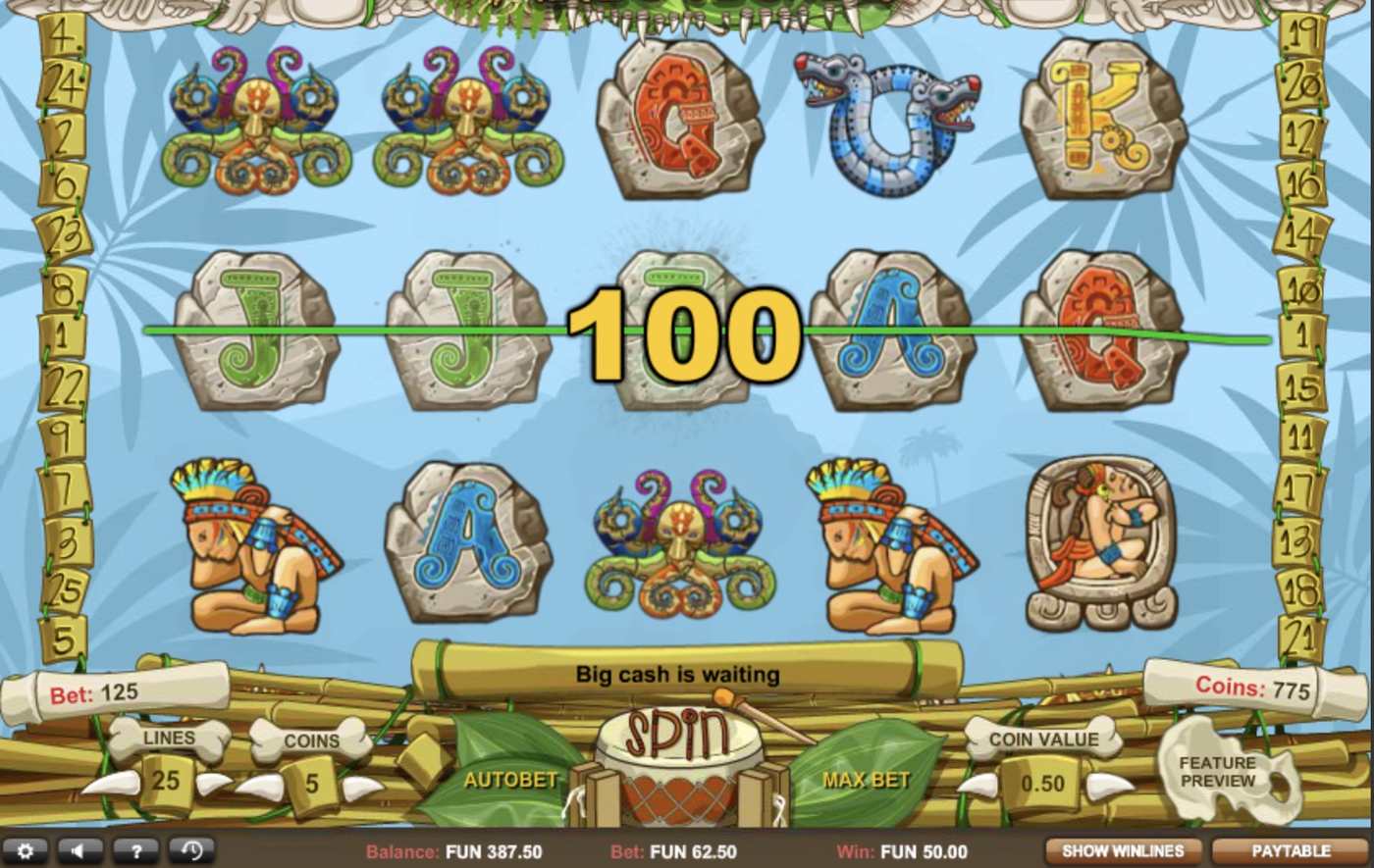 Aztec Secrets: image of winning