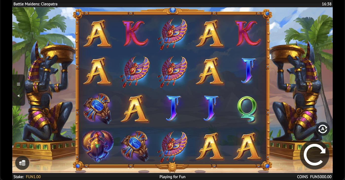 Battle Maidens: Cleopatra: image of main menu