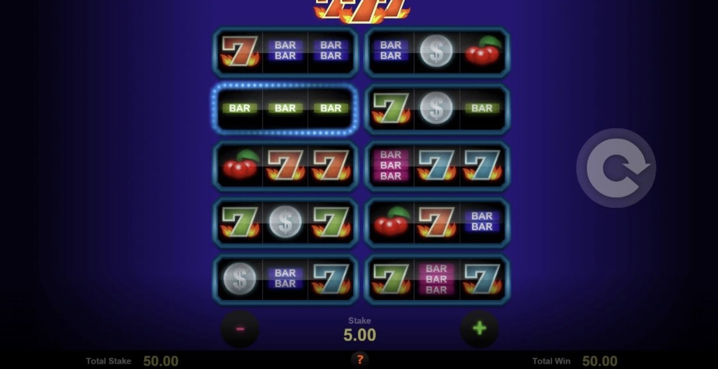 Blazing 777: image of winning