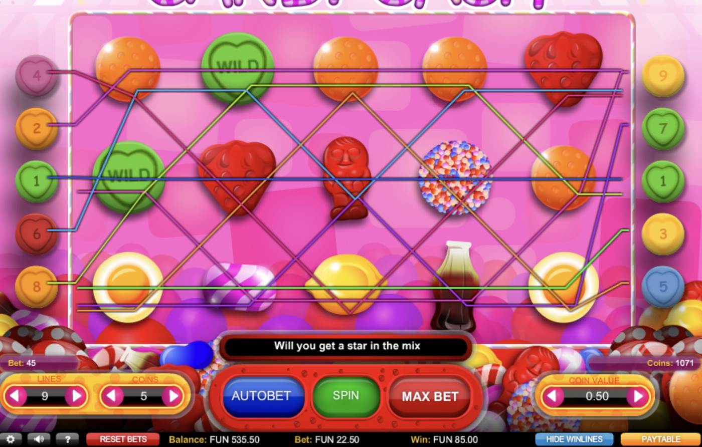 Candy Cash: image of winning