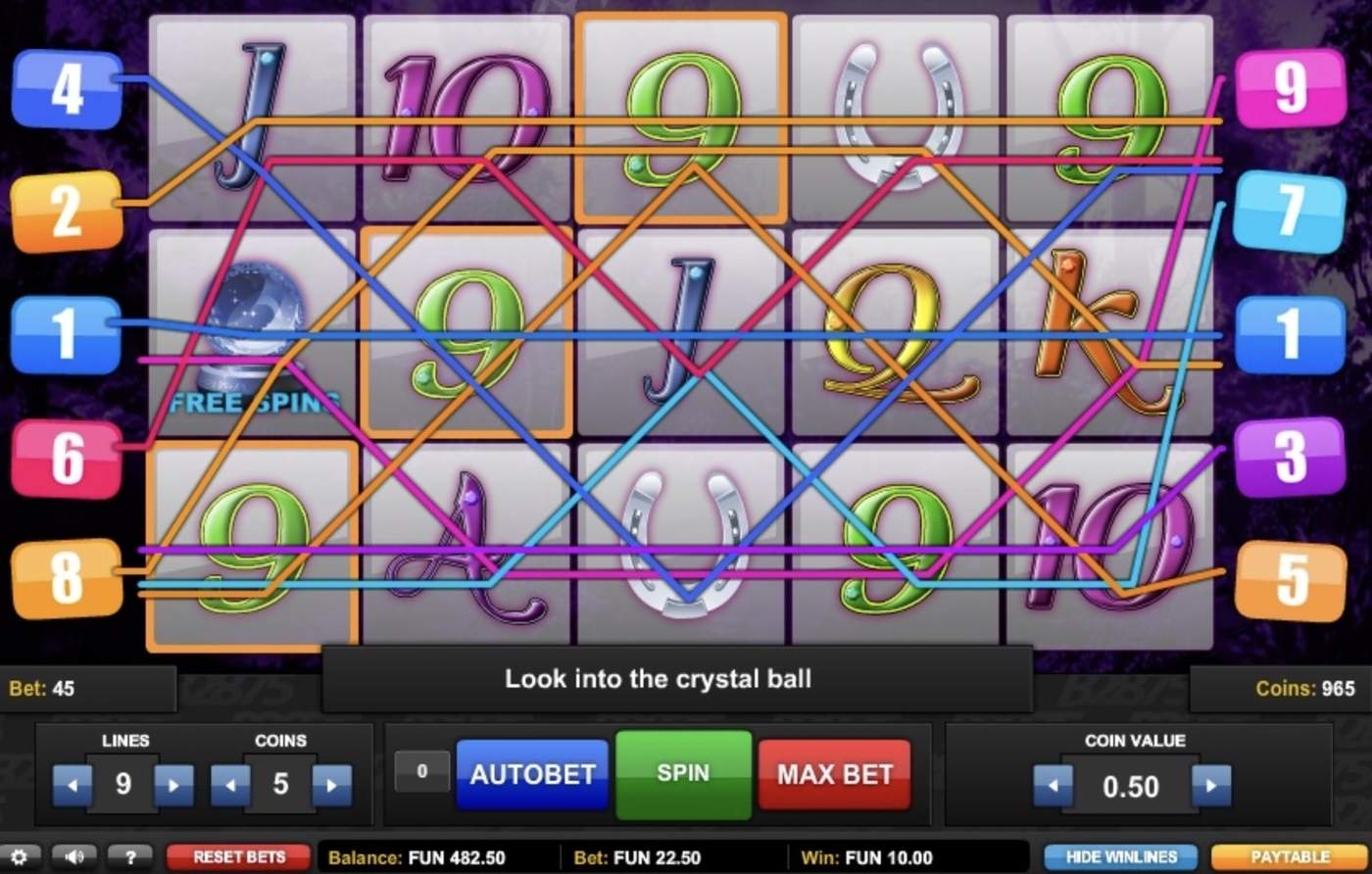 Charming Lady Luck: image of main menu