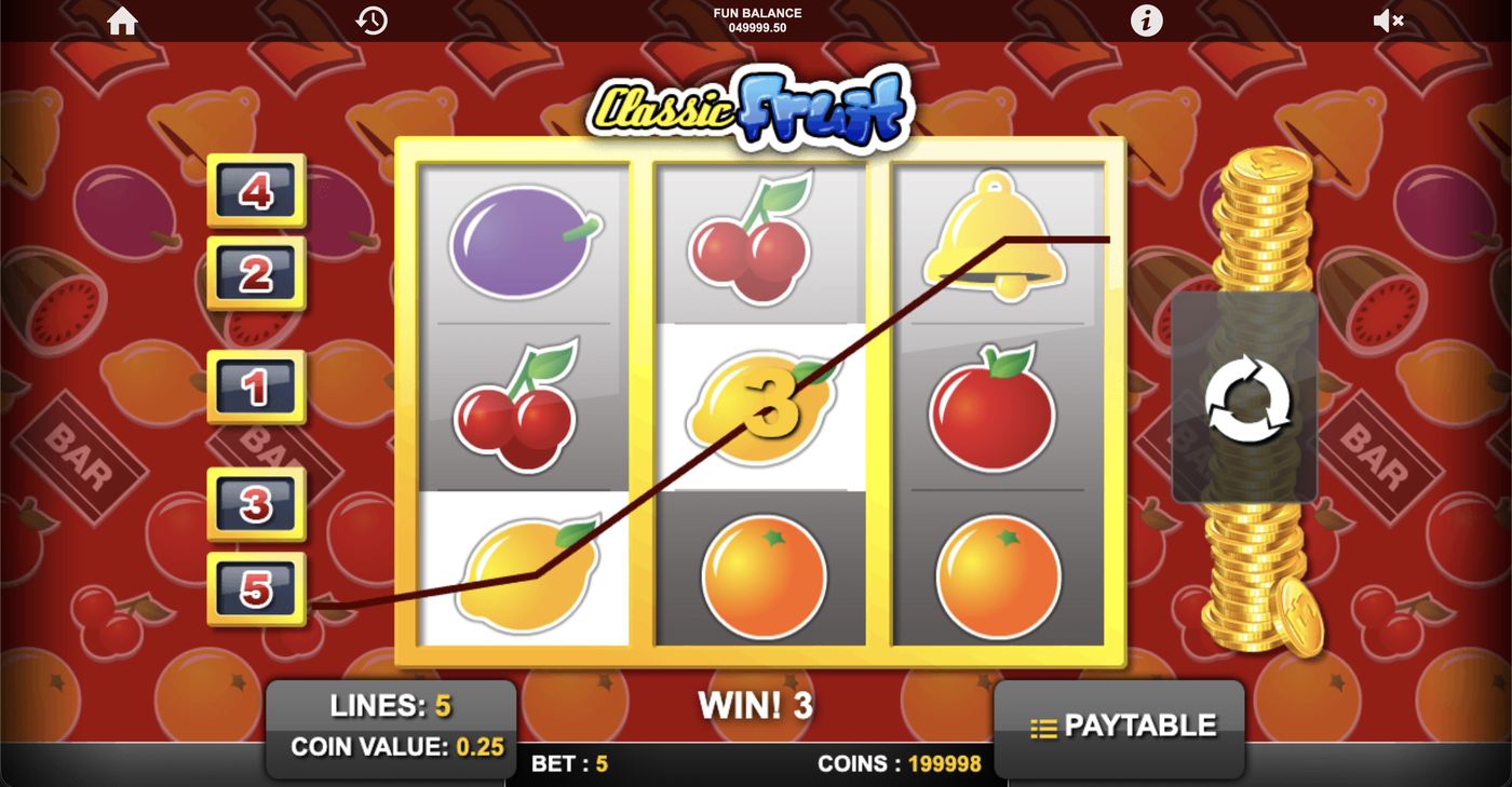 Classic Fruit: image of winning