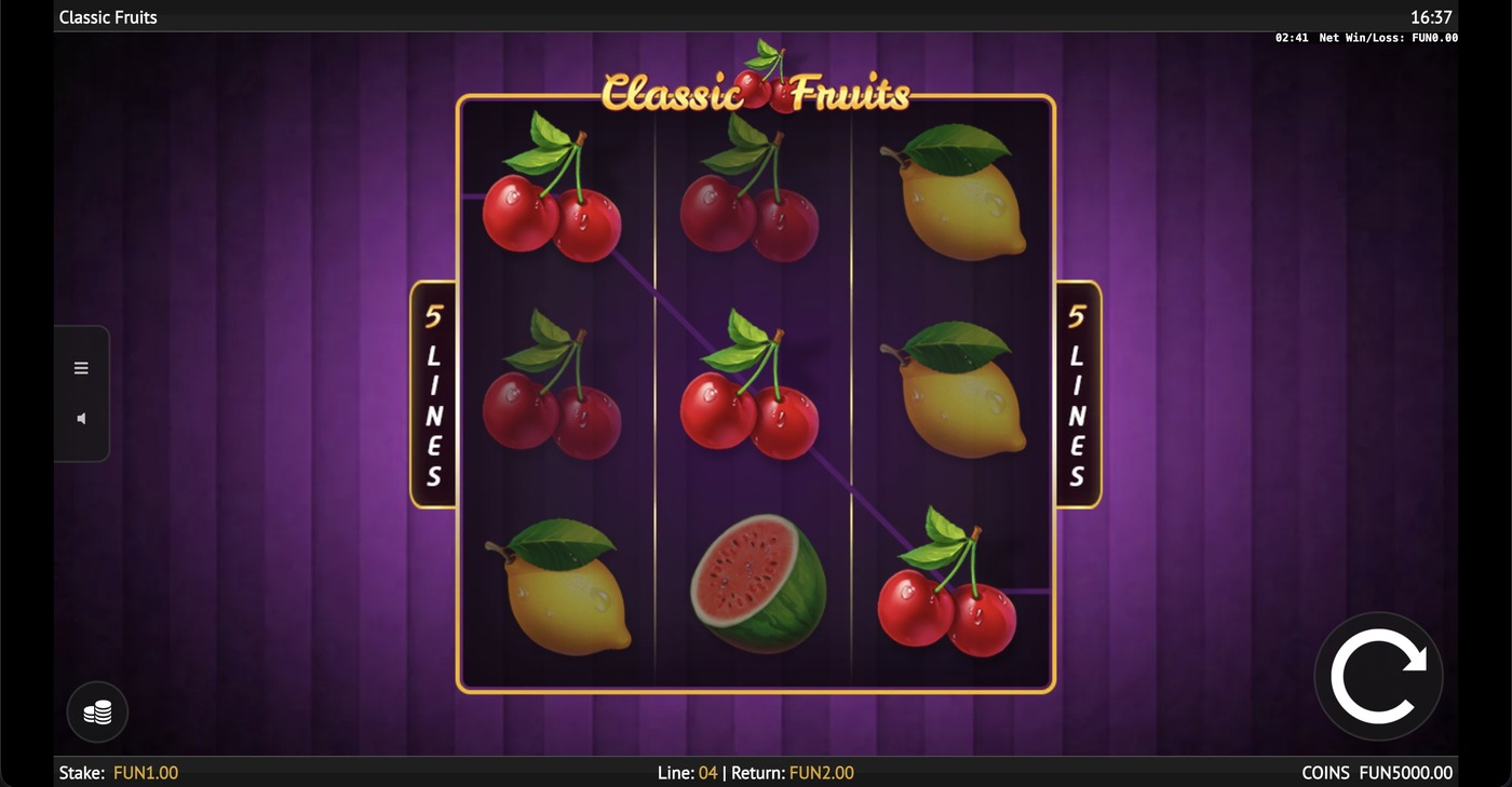 Classic Fruits: image of winning