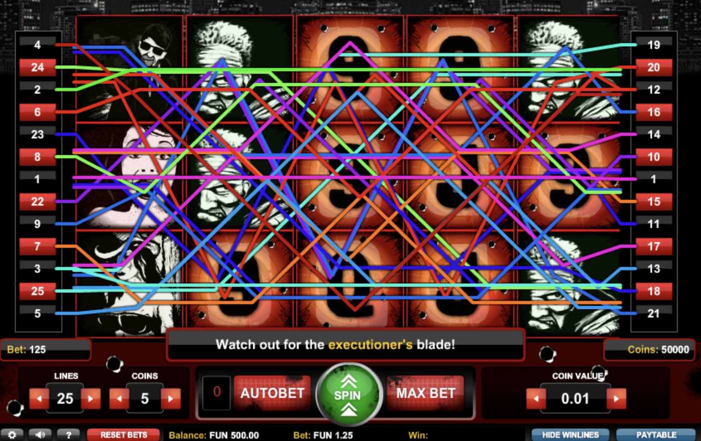 Downtown: image of main menu