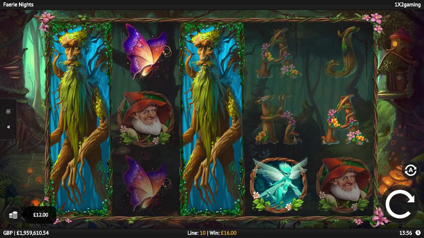 Faerie Nights: image of main menu