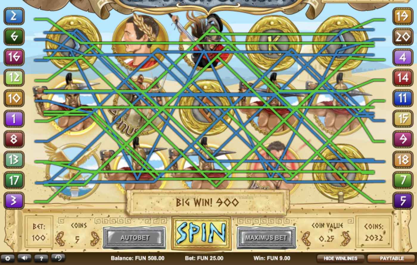 Gladiator of Rome: image of main menu
