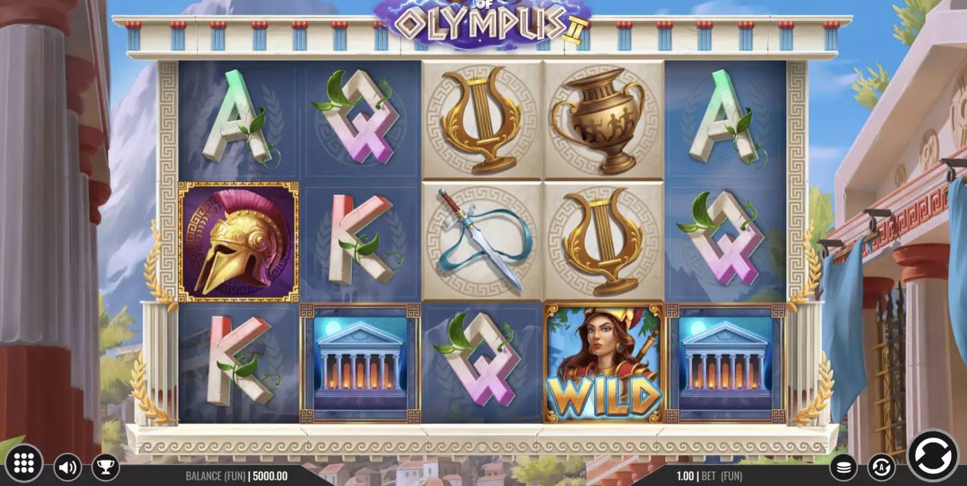 Gods of Olympus 2: image of main menu