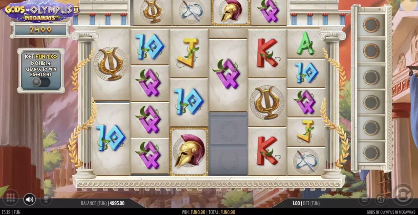 Gods of Olympus 3 Megaways: image of winning