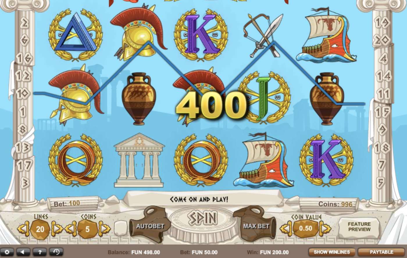 Gods of Olympus: image of winning