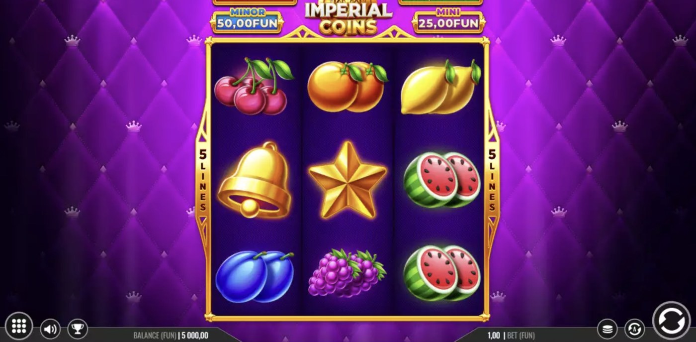 Imperial Coins: image of main menu