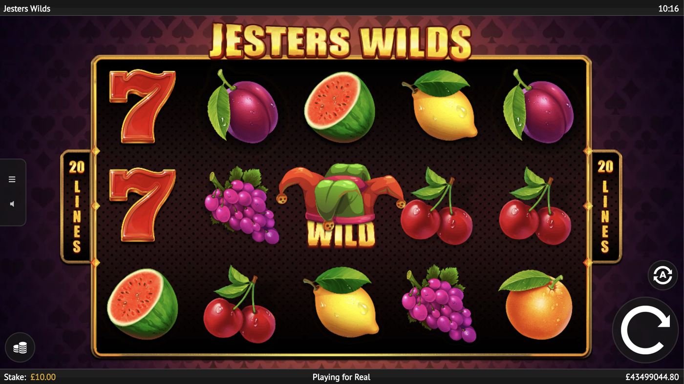 Jesters Wilds: image of main menu