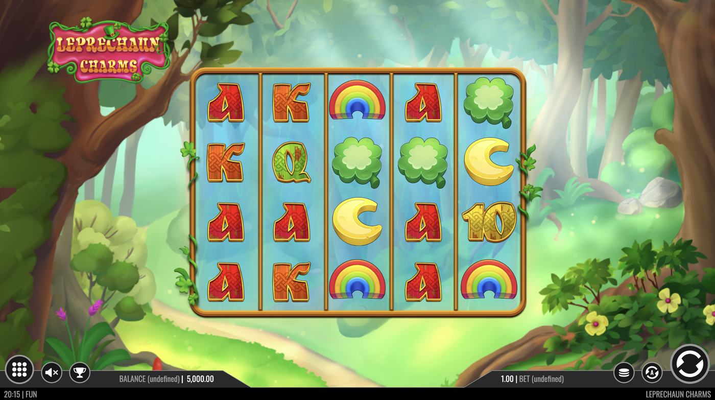 Leprechaun Charms: image of main menu