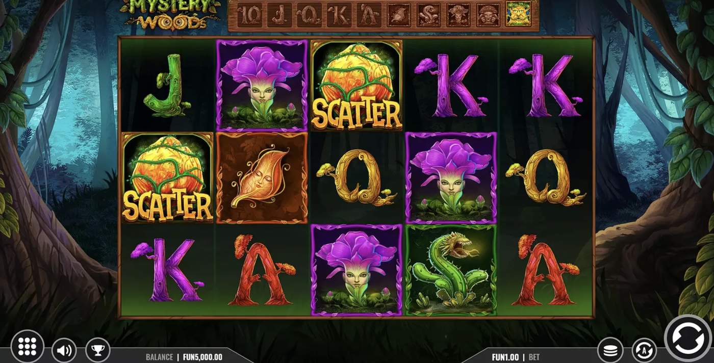 Mystery Woods: image of main menu