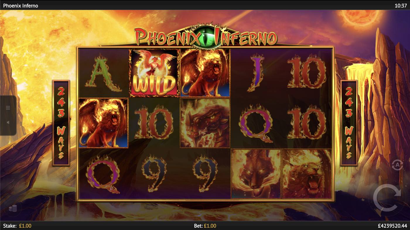 Phoenix Inferno: image of main menu