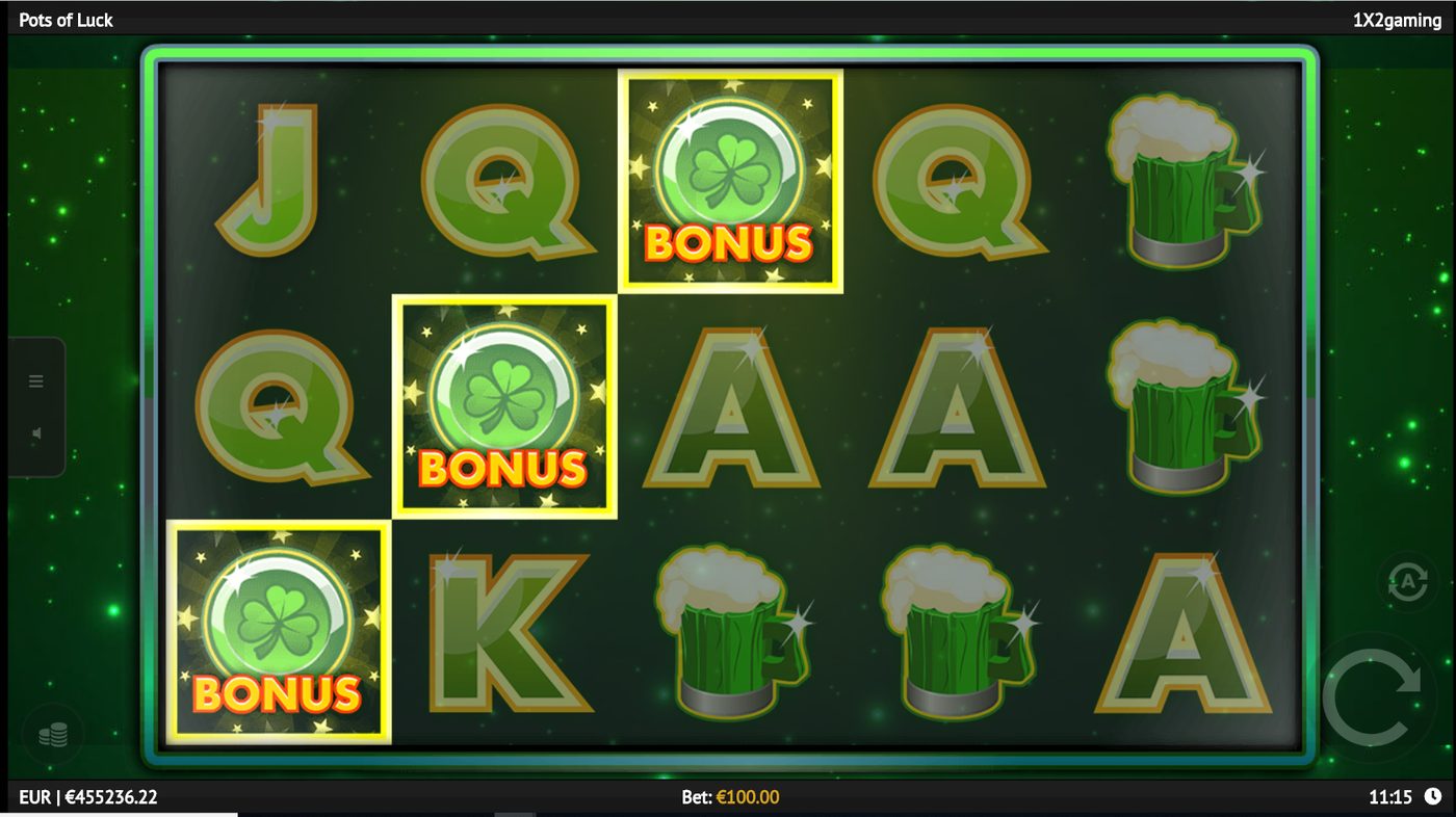 Pots Of Luck: image of main menu