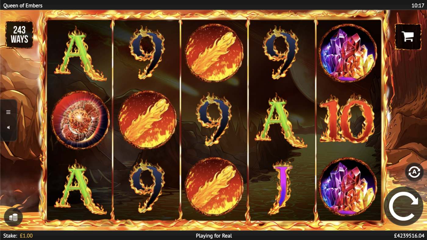 Queen of Embers: image of main menu