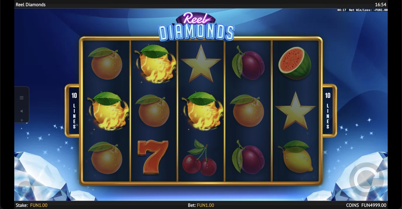 Reel Diamonds: image of winning