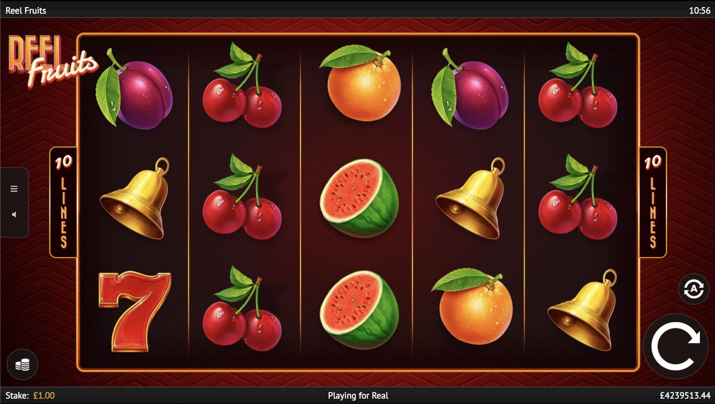 Reel Fruits: image of main menu