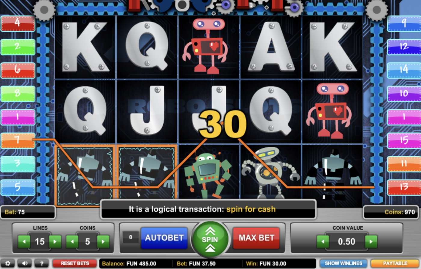 Roboslots: image of winning