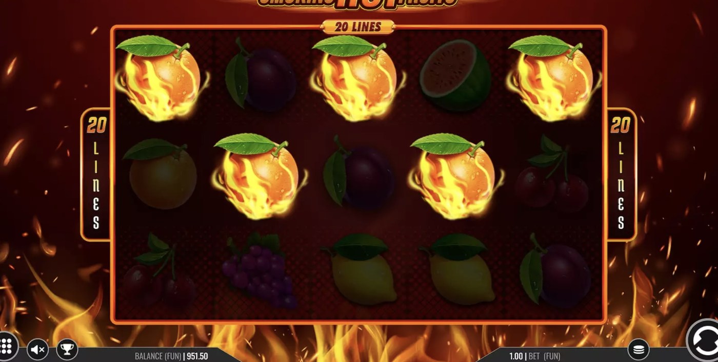 Smoking Hot Fruits 20 Lines: image of winning