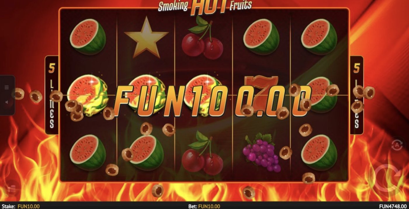 Smoking Hot Fruits: image of winning