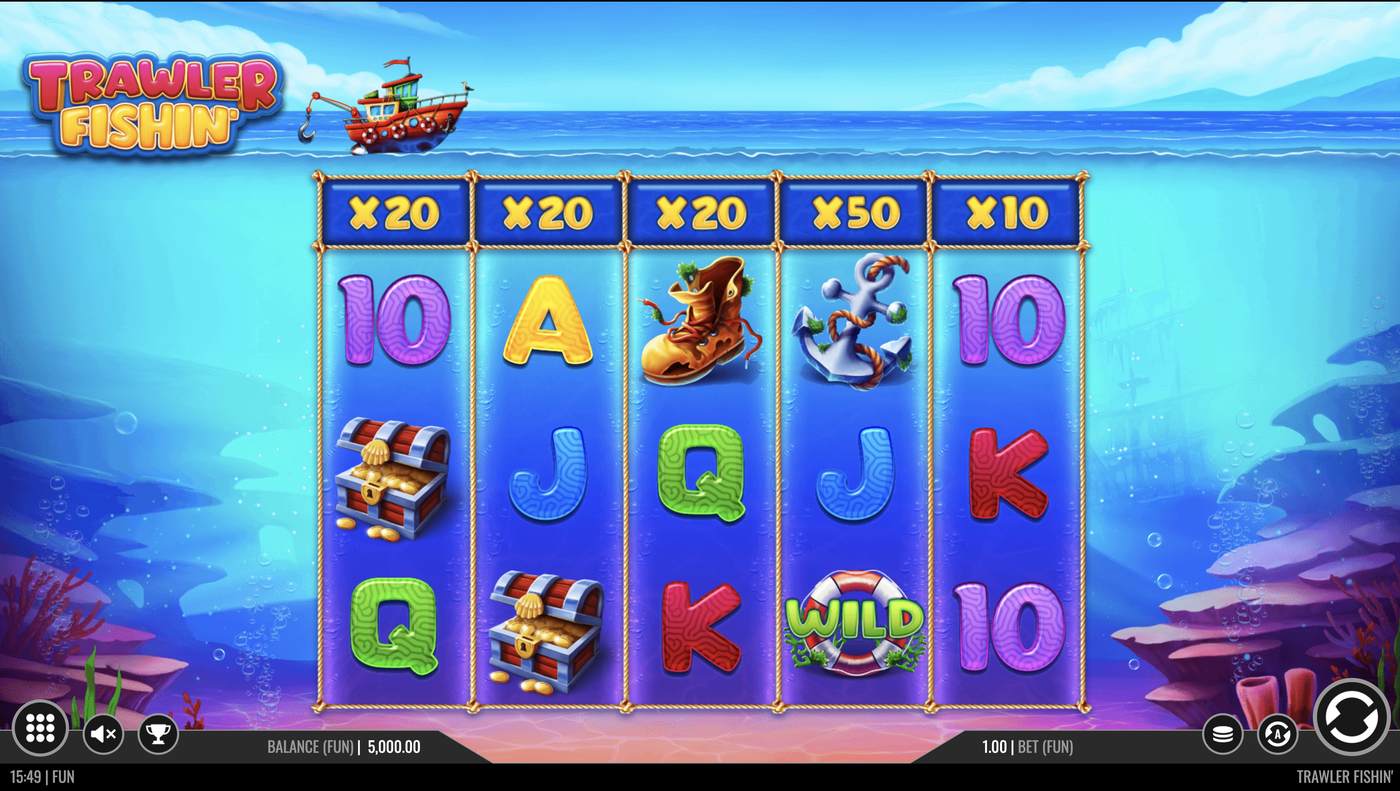 Trawler Fishin': image of main menu