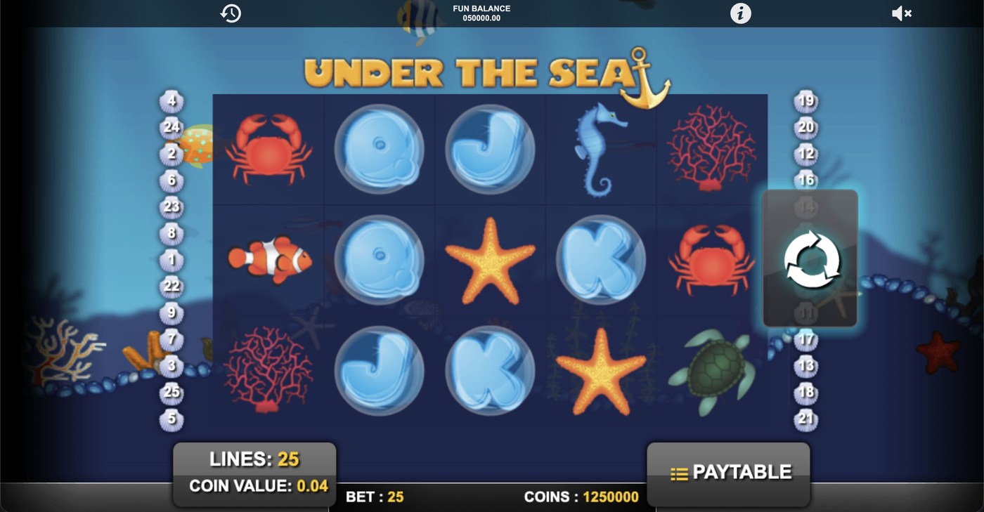 Under The Sea: image of main menu