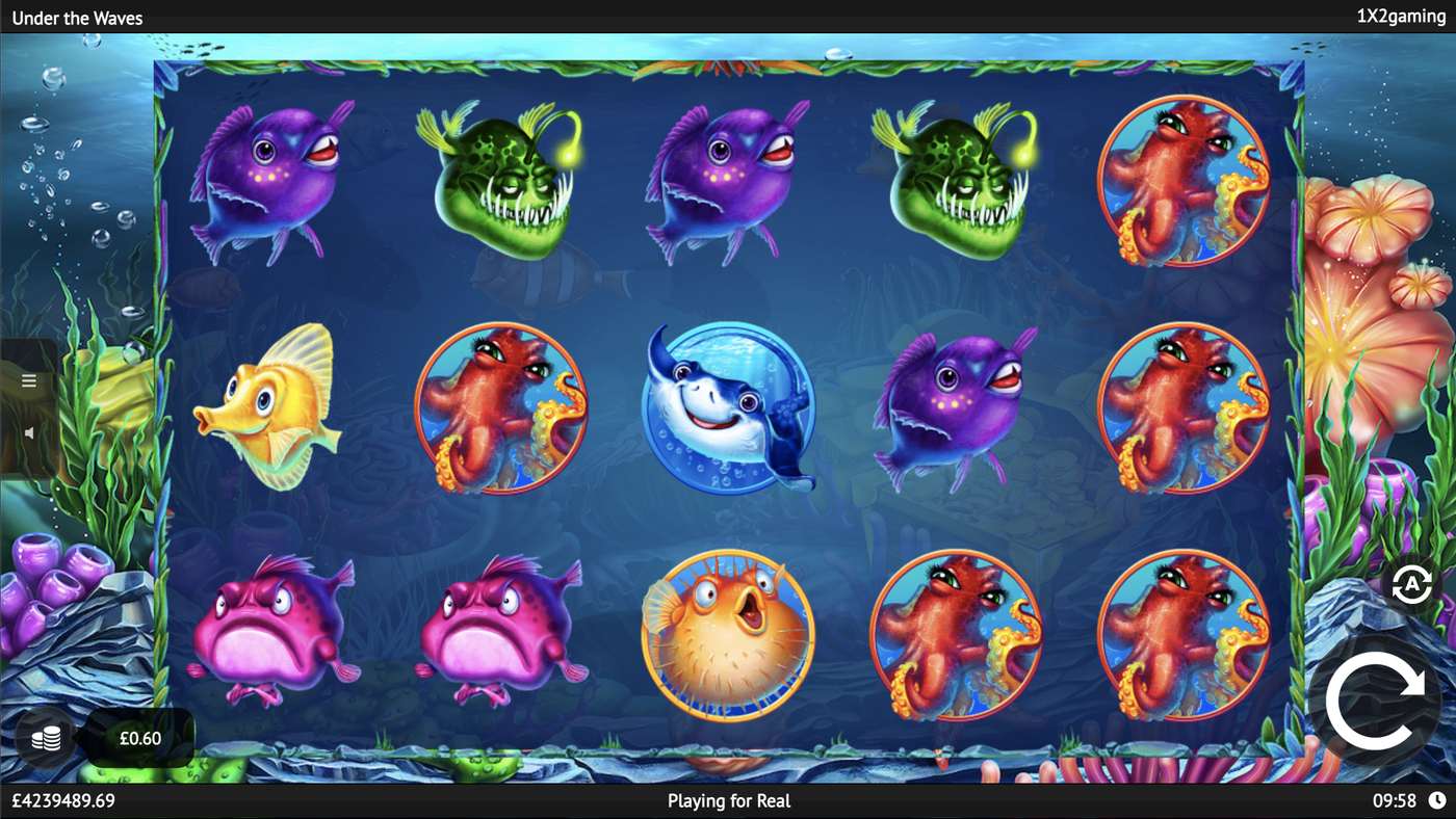 Under the Waves: image of main menu