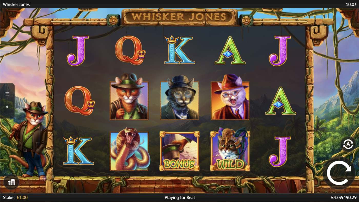 Whisker Jones: image of main menu