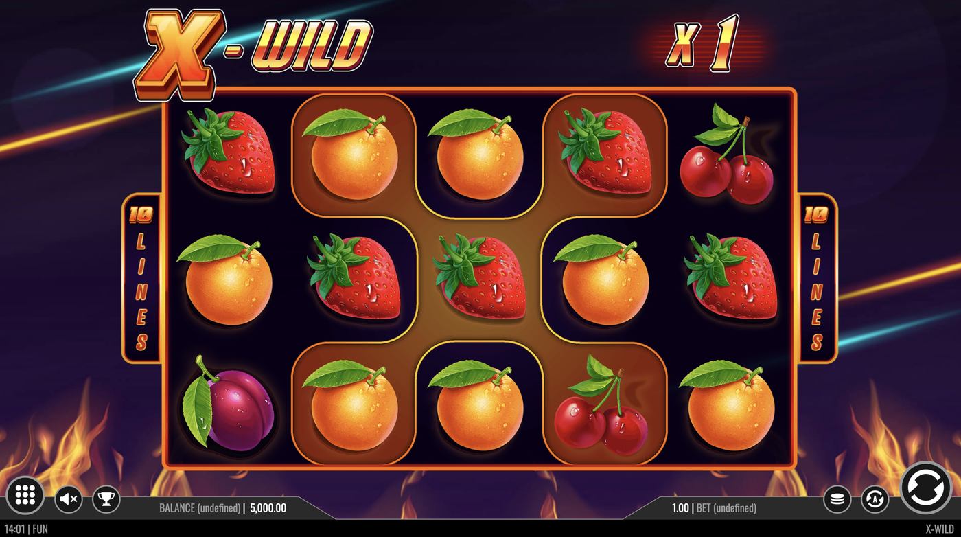 X-Wild: image of main menu