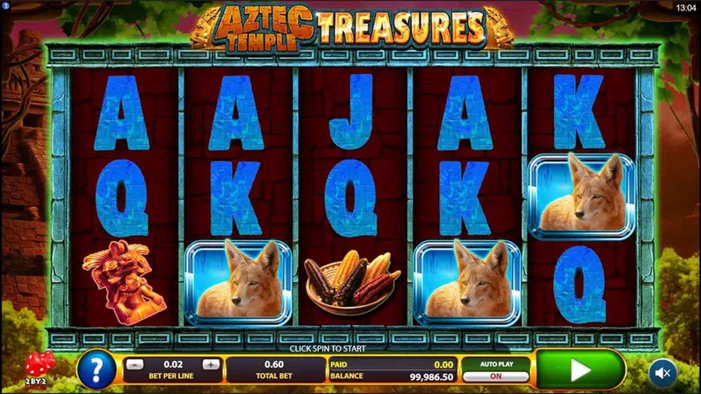 Aztec Temple Treasures: image of main menu