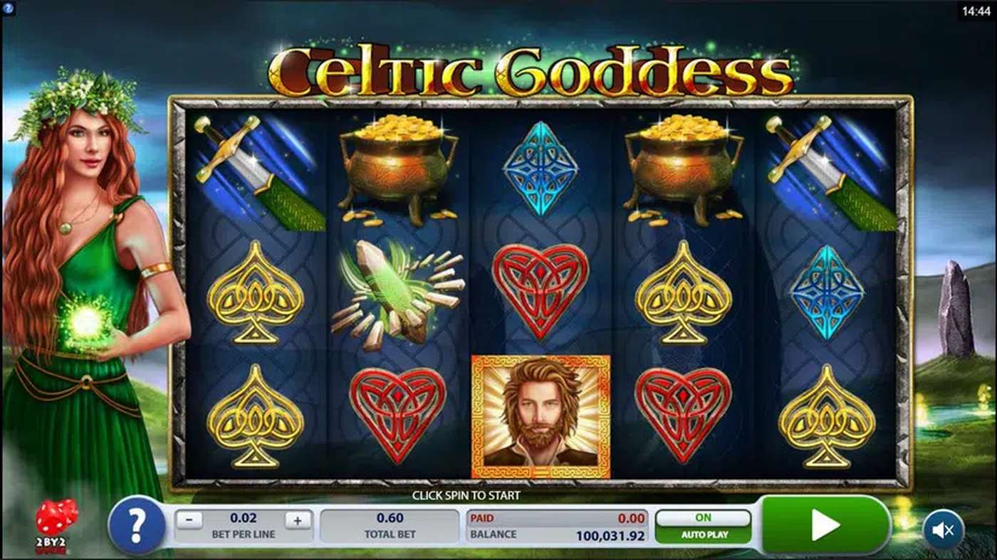 Celtic Goddess: image of main menu
