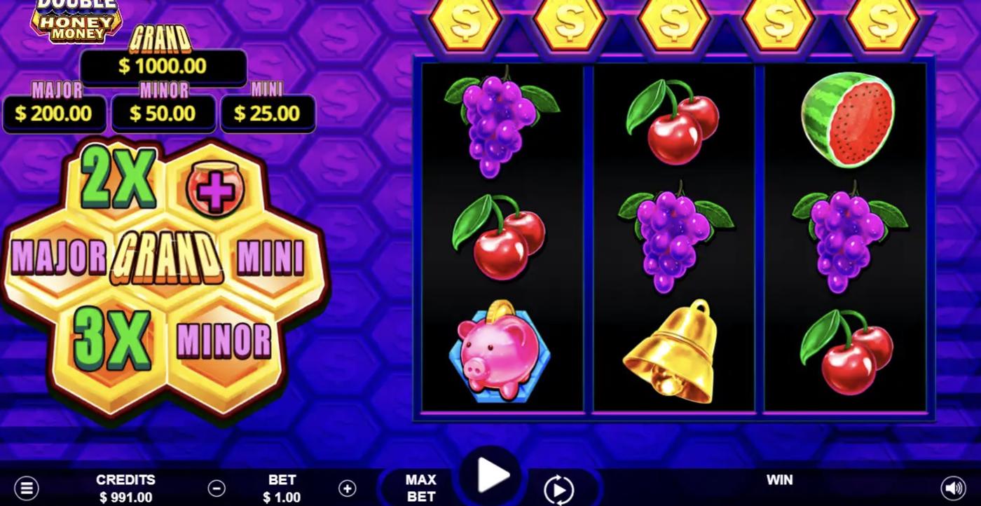Double Honey Money: image of main menu