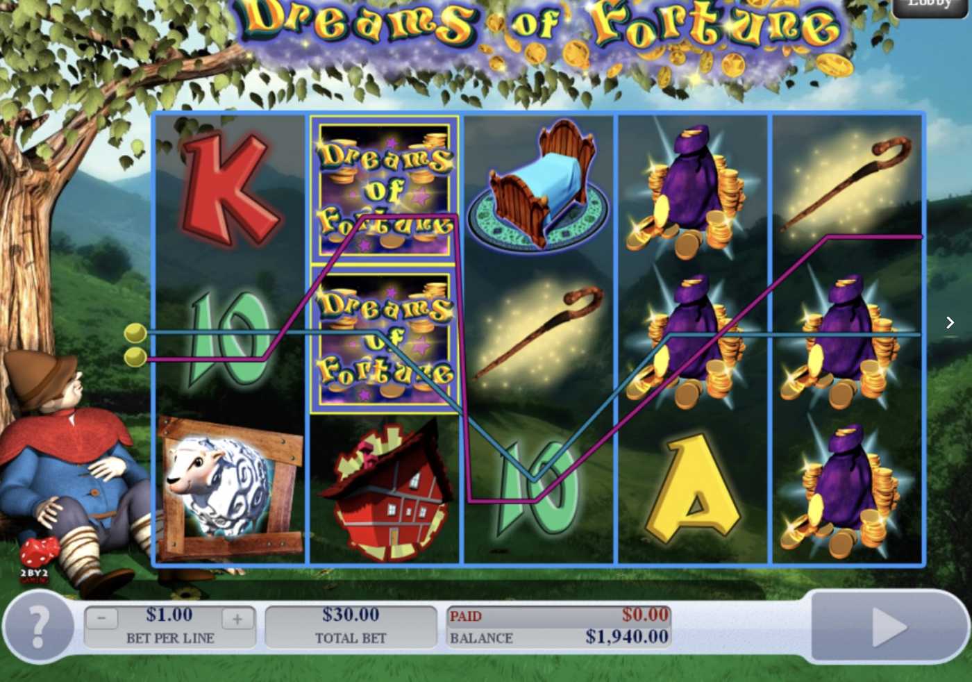 Dreams of Fortune: image of winning