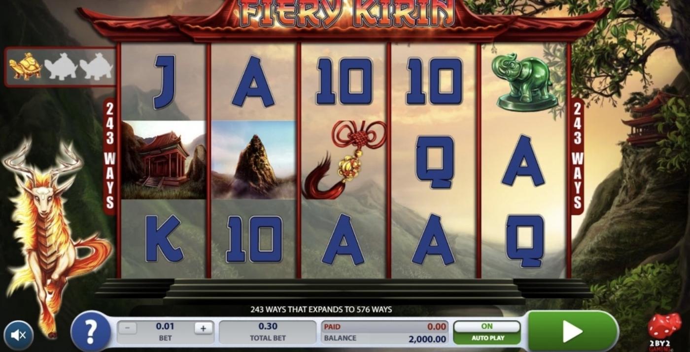 Fiery Kirin: image of main menu