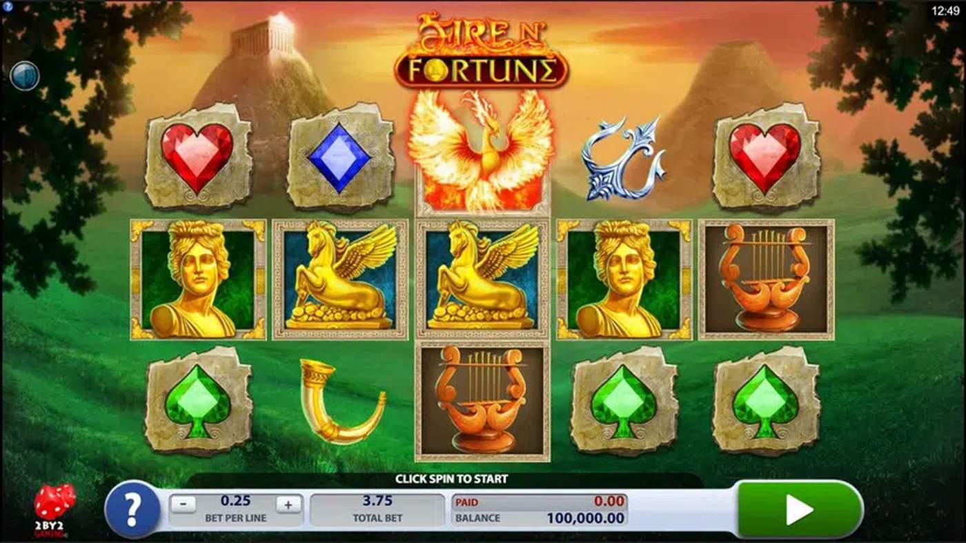 Fire N' Fortune: image of main menu