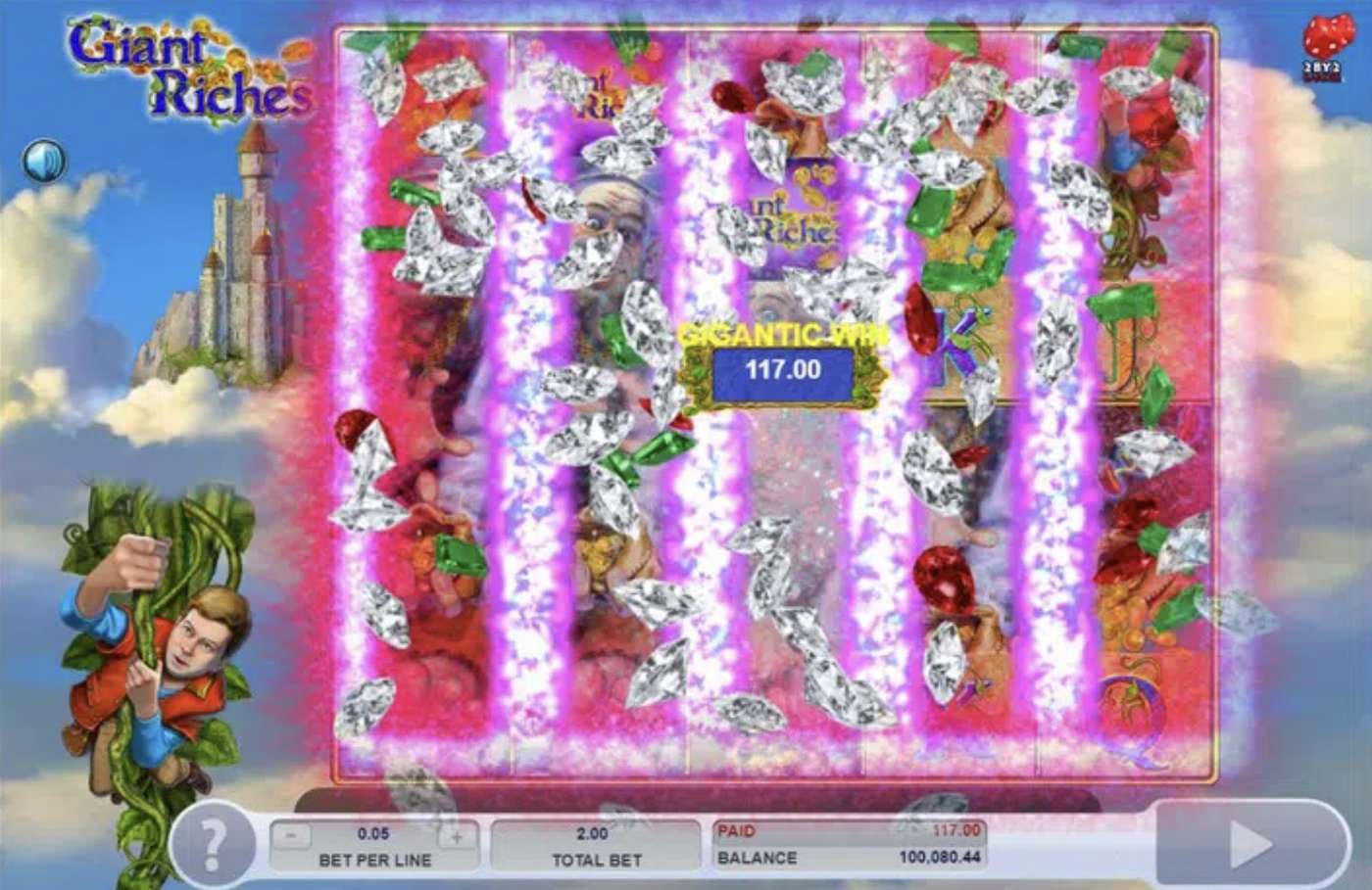 Giant Riches: image of winning
