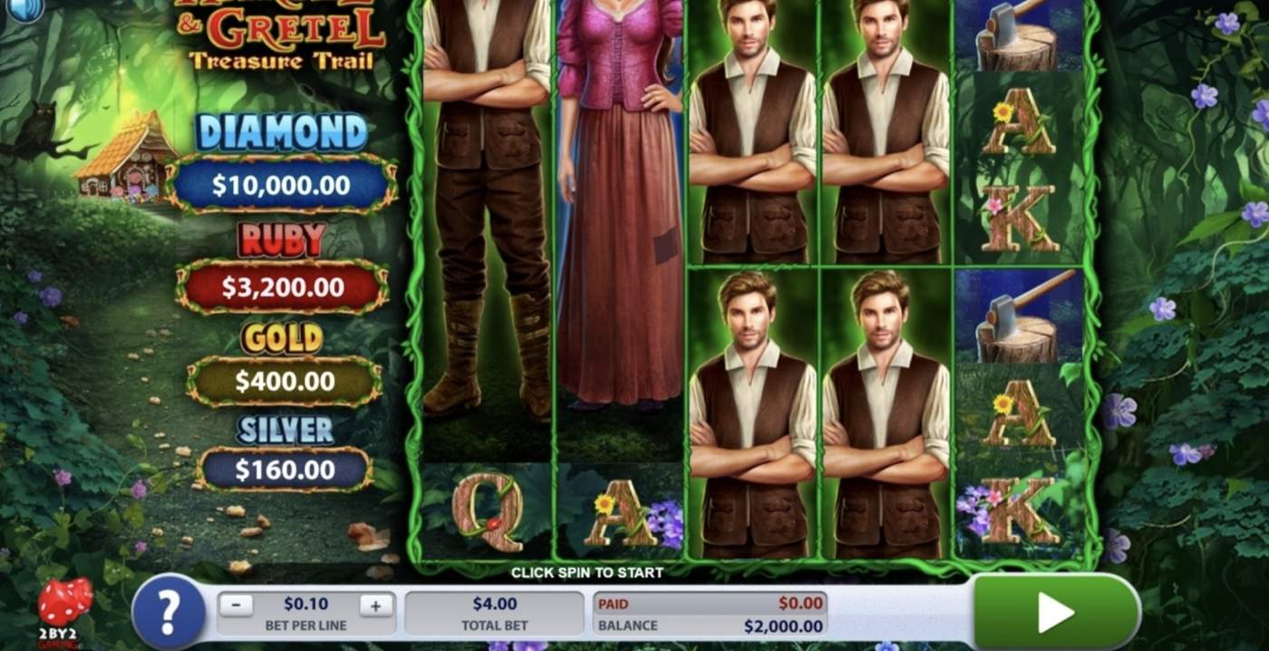 Hansel and Gretel Treasure Trail: image of main menu